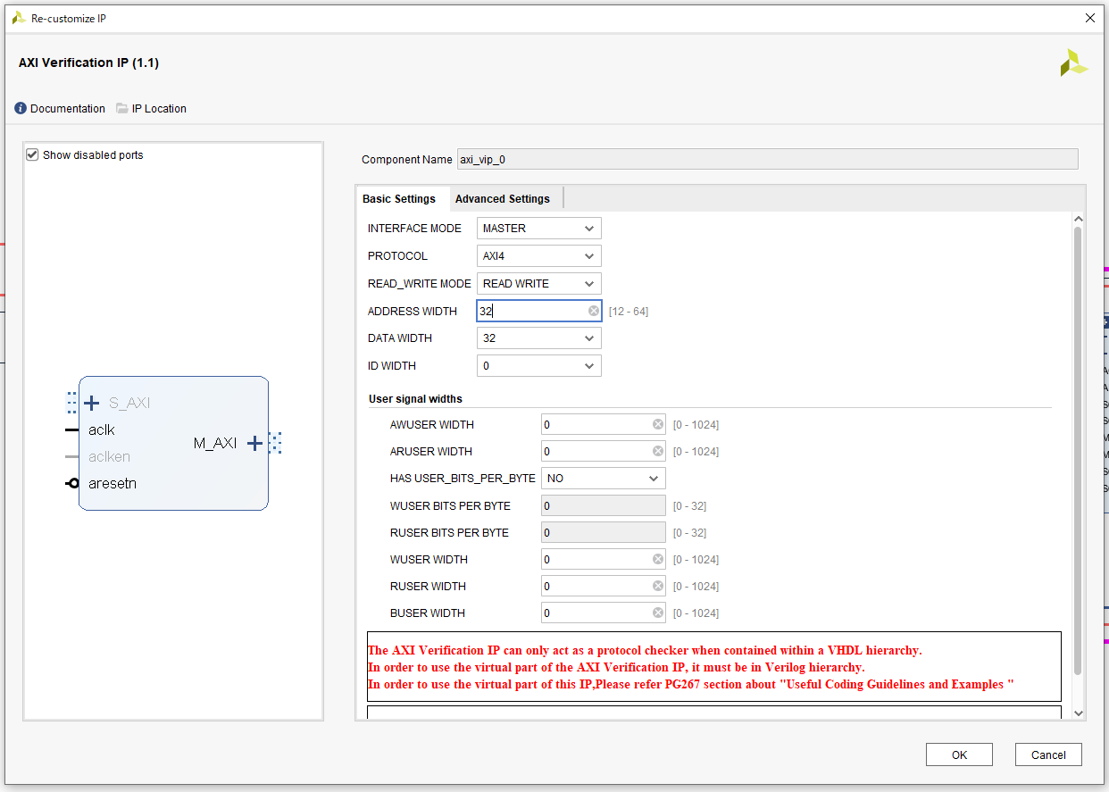 20211209 AXI DMA MM2S simulation using the AXI VIP core > Vivado 2020